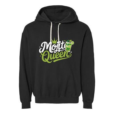 Mojito Queen Trendy Summer Drink Mojitos Garment-Dyed Fleece Hoodie