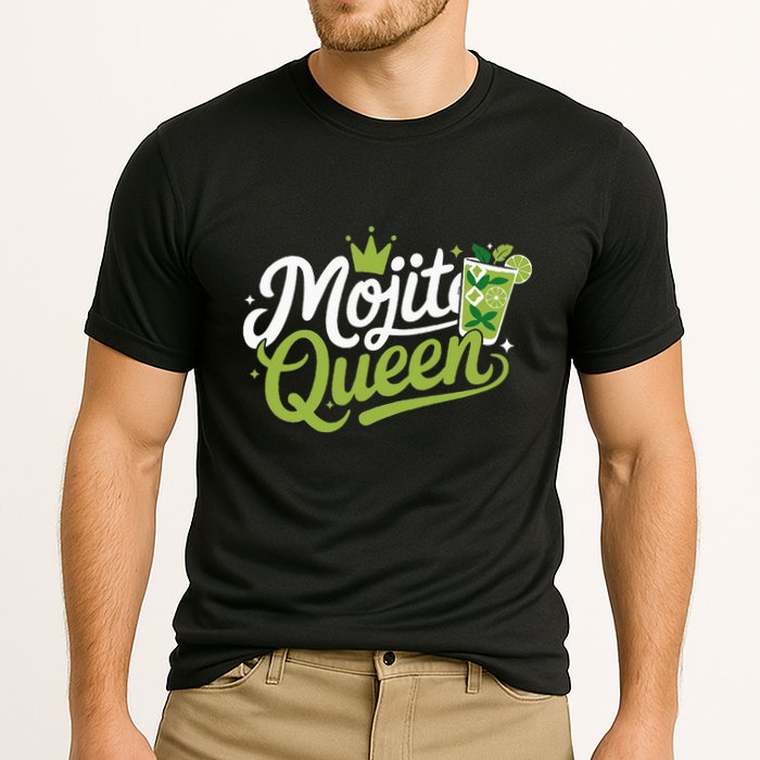 Mojito Queen Trendy Summer Drink Mojitos Cooling Performance Crew T-Shirt