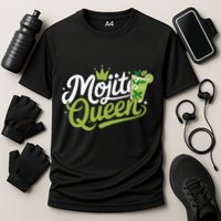 Mojito Queen Trendy Summer Drink Mojitos Cooling Performance Crew T-Shirt