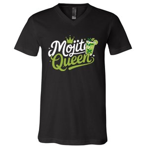 Mojito Queen Trendy Summer Drink Mojitos V-Neck T-Shirt