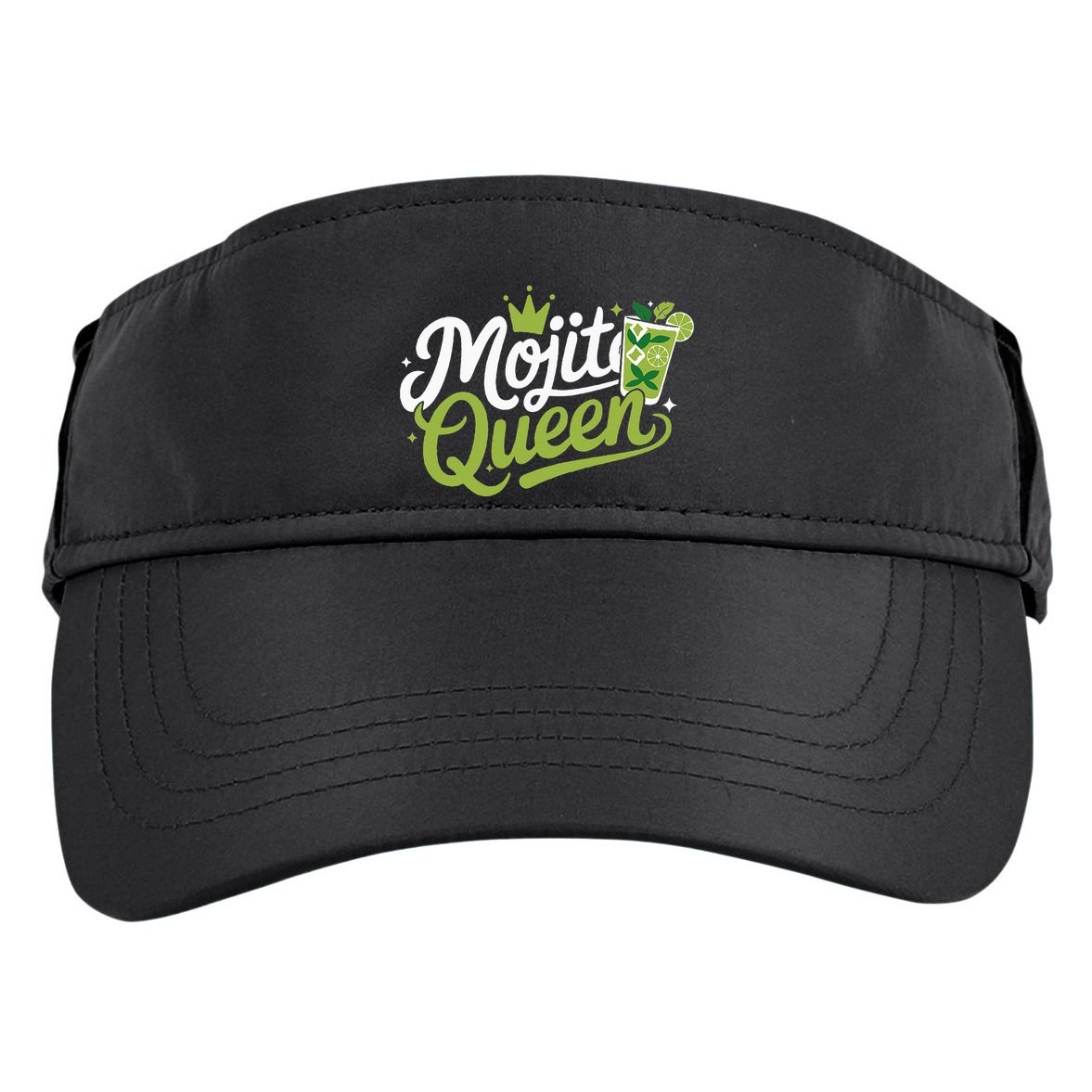 Mojito Queen Trendy Summer Drink Mojitos Adult Drive Performance Visor