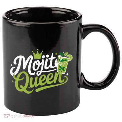 Mojito Queen Trendy Summer Drink Mojitos 11oz C Handle Ceramic Mug