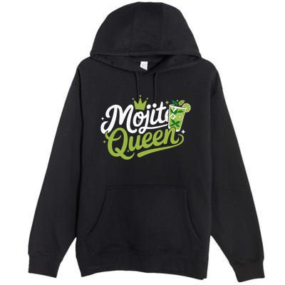 Mojito Queen Trendy Summer Drink Mojitos Premium Pullover Hoodie