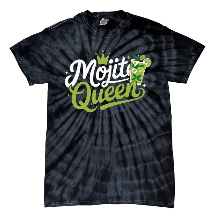 Mojito Queen Trendy Summer Drink Mojitos Tie-Dye T-Shirt