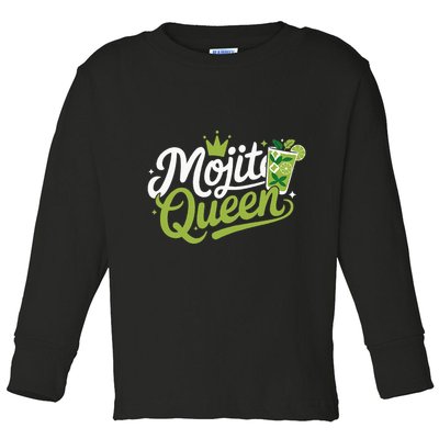 Mojito Queen Trendy Summer Drink Mojitos Toddler Long Sleeve Shirt