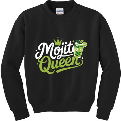 Mojito Queen Trendy Summer Drink Mojitos Kids Sweatshirt