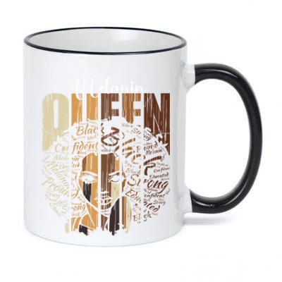 Melanin Queen Unapologetically Dope Mom Black History Gift 11oz Black Color Changing Mug