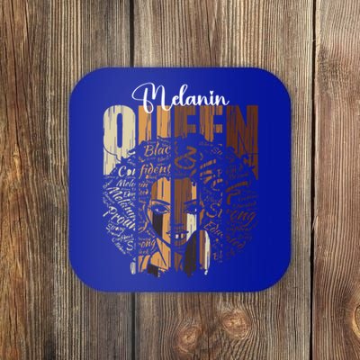 Melanin Queen Unapologetically Dope Mom Black History Gift Coaster