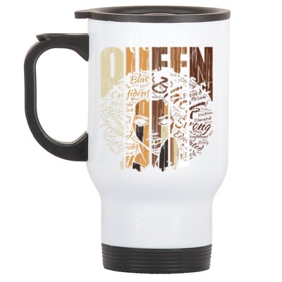 Melanin Queen Unapologetically Dope Mom Black History Gift Stainless Steel Travel Mug