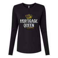 Mortgage Queen Women Broker Funny Cool Cute Gift Womens Cotton Relaxed Long Sleeve T-Shirt