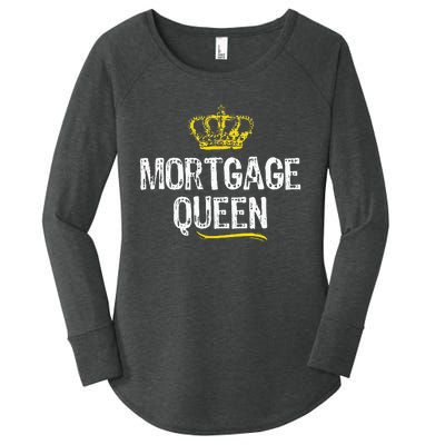 Mortgage Queen Women Broker Funny Cool Cute Gift Women's Perfect Tri Tunic Long Sleeve Shirt