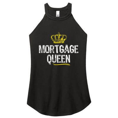 Mortgage Queen Women Broker Funny Cool Cute Gift Women's Perfect Tri Rocker Tank