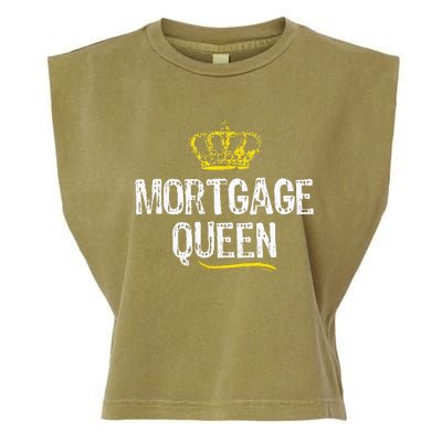 Mortgage Queen Women Broker Funny Cool Cute Gift Garment-Dyed Women's Muscle Tee