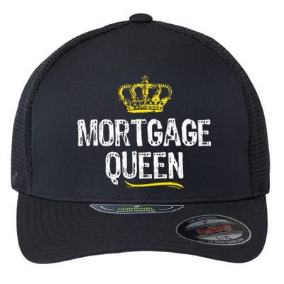 Mortgage Queen Women Broker Funny Cool Cute Gift Flexfit Unipanel Trucker Cap