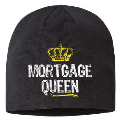 Mortgage Queen Women Broker Funny Cool Cute Gift Sustainable Beanie