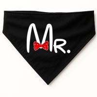 Mr. Bow Tie Cute Matching Couples USA-Made Doggie Bandana