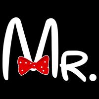 Mr. Bow Tie Cute Matching Couples USA-Made Doggie Bandana