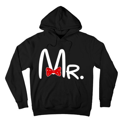 Mr. Bow Tie Cute Matching Couples Hoodie