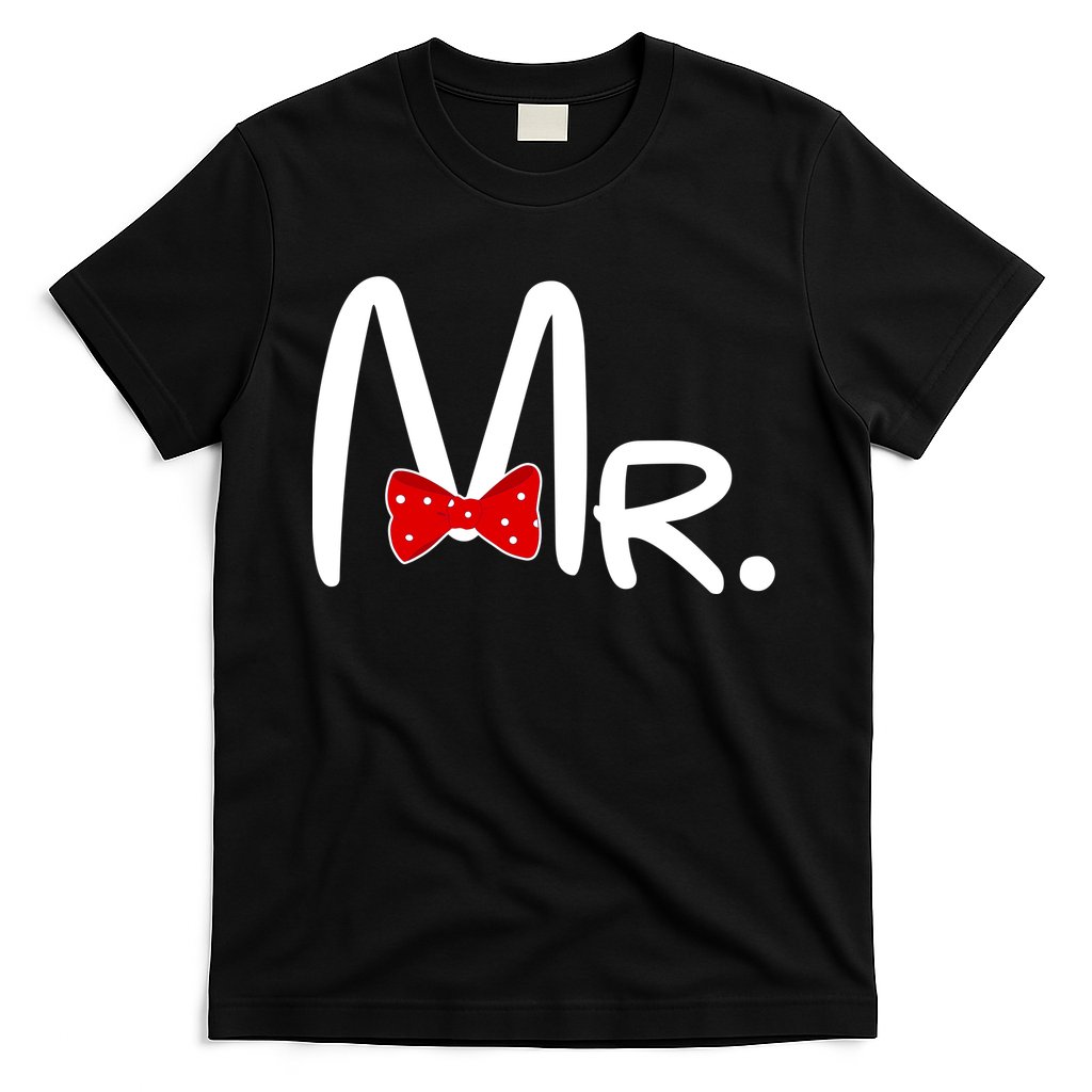 Mr. Bow Tie Cute Matching Couples T-Shirt