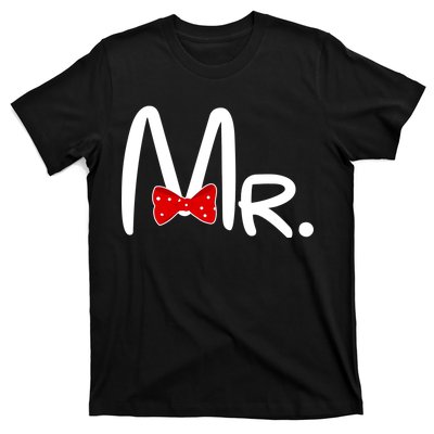 Mr. Bow Tie Cute Matching Couples T-Shirt