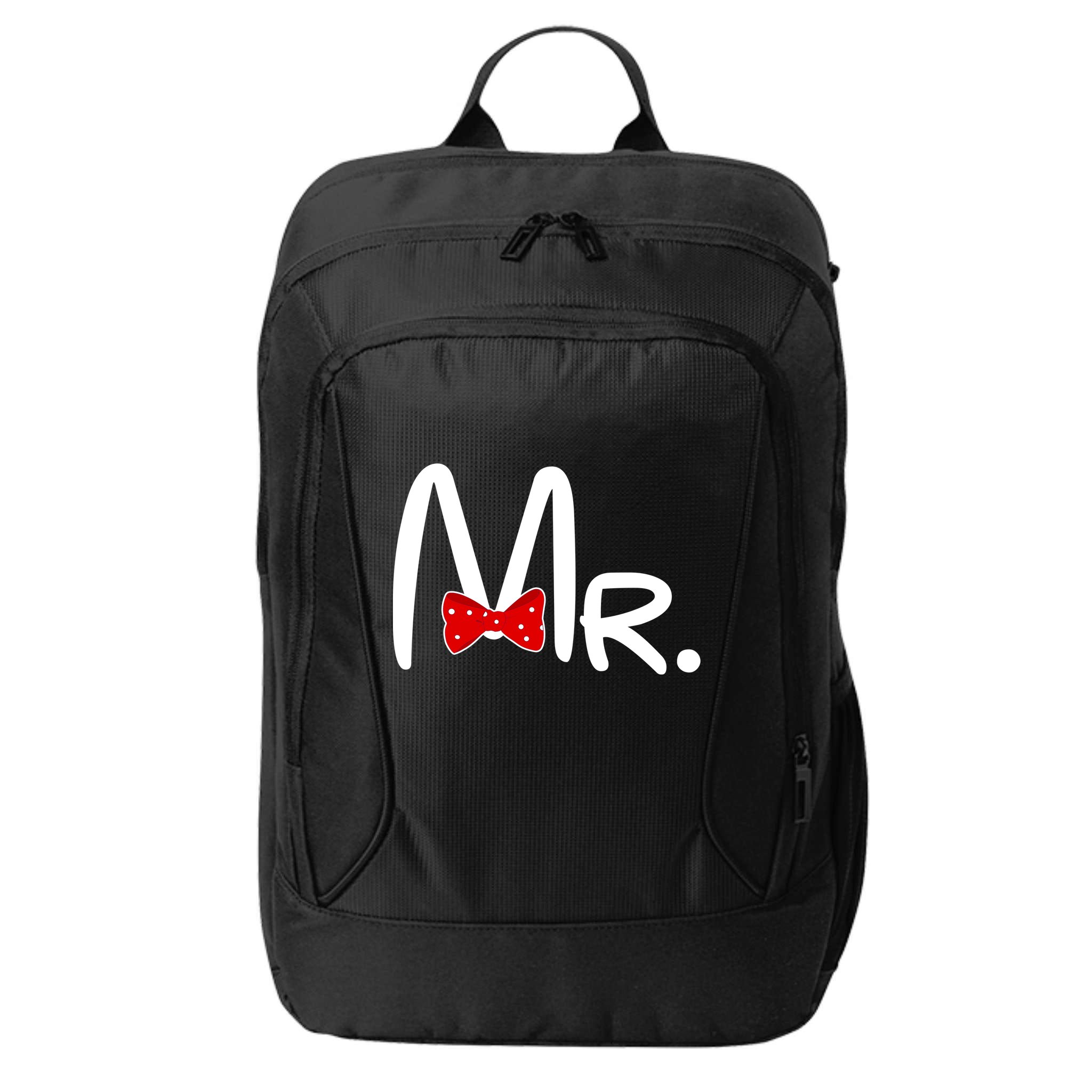Mr. Bow Tie Cute Matching Couples City Backpack