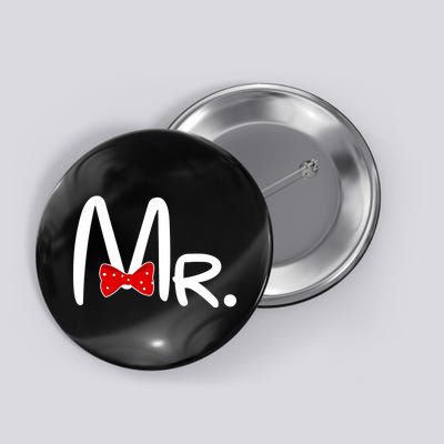 Mr. Bow Tie Cute Matching Couples Button