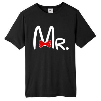 Mr. Bow Tie Cute Matching Couples Tall Fusion ChromaSoft Performance T-Shirt