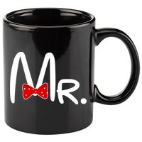 Mr. Bow Tie Cute Matching Couples 11oz C Handle Ceramic Mug