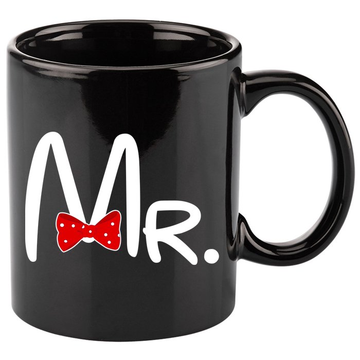 Mr. Bow Tie Cute Matching Couples 11oz C Handle Ceramic Mug
