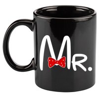 Mr. Bow Tie Cute Matching Couples 11oz C Handle Ceramic Mug