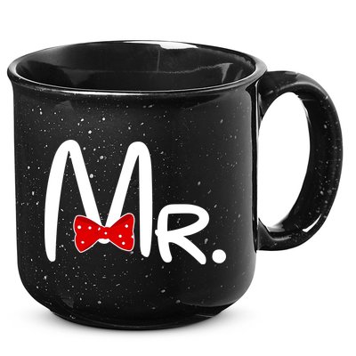 Mr. Bow Tie Cute Matching Couples 15oz Campfire Ceramic Mug