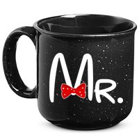 Mr. Bow Tie Cute Matching Couples 15oz Campfire Ceramic Mug