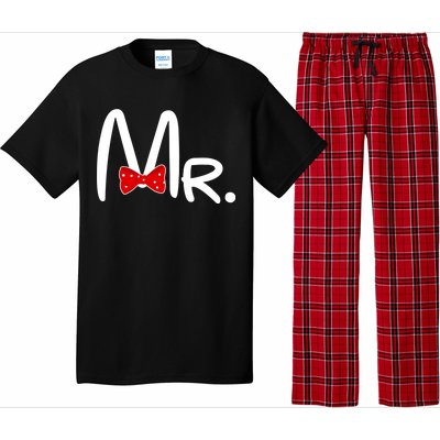 Mr. Bow Tie Cute Matching Couples Pajama Set