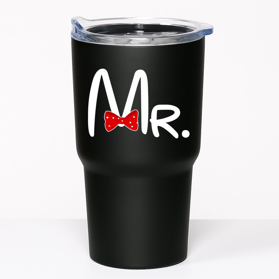 Mr. Bow Tie Cute Matching Couples Tumbler