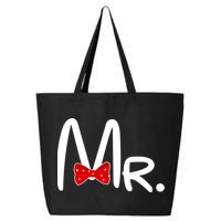 Mr. Bow Tie Cute Matching Couples 25L Jumbo Tote