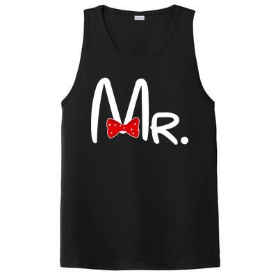 Mr. Bow Tie Cute Matching Couples PosiCharge Competitor Tank