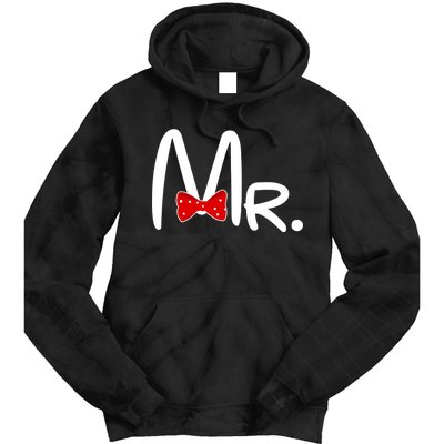 Mr. Bow Tie Cute Matching Couples Tie Dye Hoodie