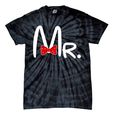 Mr. Bow Tie Cute Matching Couples Tie-Dye T-Shirt