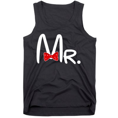 Mr. Bow Tie Cute Matching Couples Tank Top