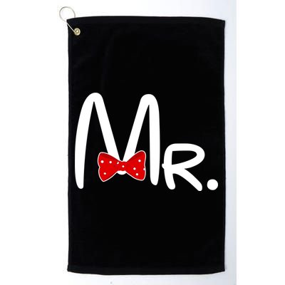 Mr. Bow Tie Cute Matching Couples Golf Towel
