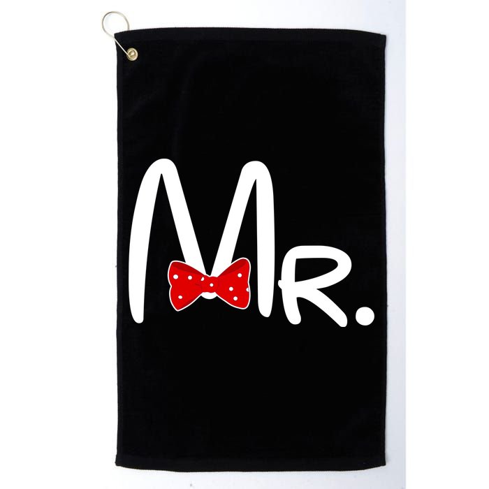 Mr. Bow Tie Cute Matching Couples Golf Towel