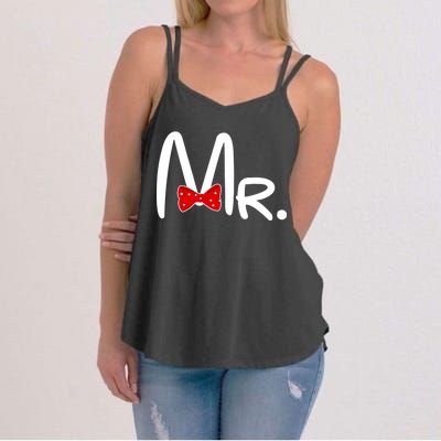 Mr. Bow Tie Cute Matching Couples Women's Strappy Tank