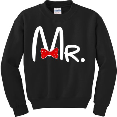 Mr. Bow Tie Cute Matching Couples Kids Sweatshirt