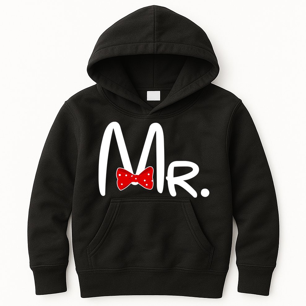 Mr. Bow Tie Cute Matching Couples Kids Hoodie
