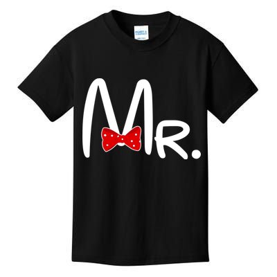 Mr. Bow Tie Cute Matching Couples Kids T-Shirt