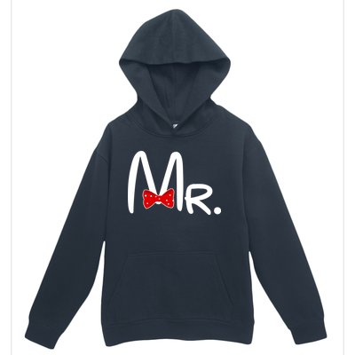 Mr. Bow Tie Cute Matching Couples Urban Pullover Hoodie