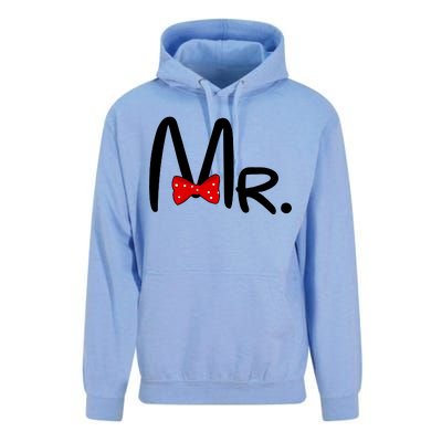 Mr. Bow Tie Cute Matching Couples Unisex Surf Hoodie