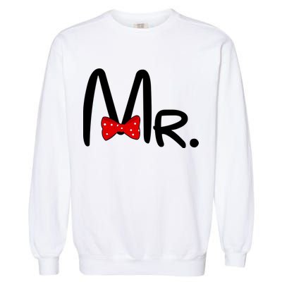 Mr. Bow Tie Cute Matching Couples Garment-Dyed Sweatshirt