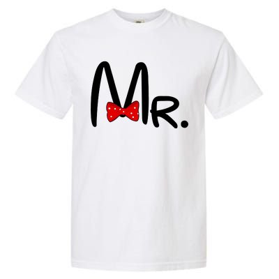 Mr. Bow Tie Cute Matching Couples Garment-Dyed Heavyweight T-Shirt