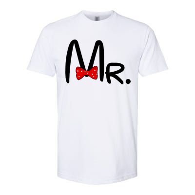 Mr. Bow Tie Cute Matching Couples Softstyle CVC T-Shirt